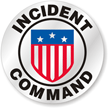 Incident Command Hard Hat Stickers