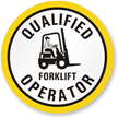 Qualified Operator Hard Hat Labels