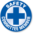 SAFETY COMMITTEE MEMBER Hard HAT DECAL
