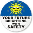 Your Future Brightens Safety Hard Hat Labels