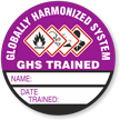 GHS Trained Write-On Hard Hat Decals
