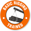 Trained Basic Rigging Hard Hat Decals