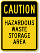 Hazardous Waste Storage Area Sign