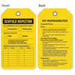 2 Sided Scaffold Inspection Status Tag