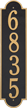 Richmond Vertical Estate Wall Plaque, One Line