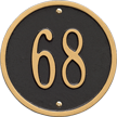 Round Petite Wall Address Plaque