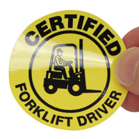 Forklift Operator Safety Label