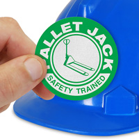 Pallet Jack Safety Trained Label Sticker