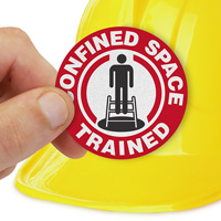 Confined Space Trained Label