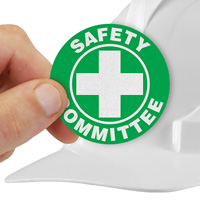 Safety Committee Logo Sticker for Helmets