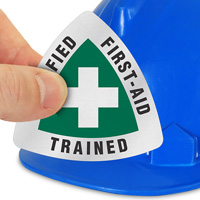 Certified First Aid Trained Decals