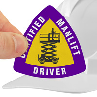 Certified Manlift Operator Decals