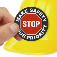 Make Safety Your Priority Hard Hat Decal