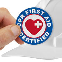 CPR Certified Hard Hat Decal