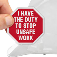 Safety Duty Hard Hat Sticker
