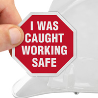 Safety Achievement Stickers for Helmets