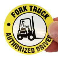 Authorized Forklift Driver Sticker