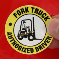 Safety Decal for Forklift Operators