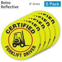 Certified Forklift Driver Label