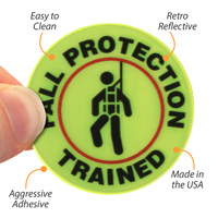 label for fall protection sign
