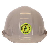 Fall protection trained personnel decal