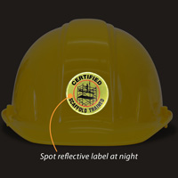 High Visibility Scaffold Training Label