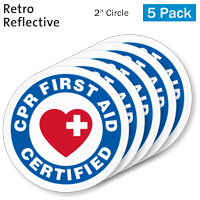 CPR certified hard hat decal