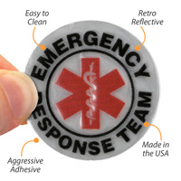 Safety label for emergency response teams