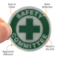 Reflective sticker for safety committees