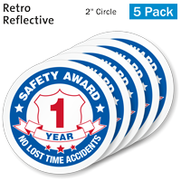 Reflective decals: Safety never hurts label