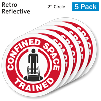Reflective Confined Space Trained Decal