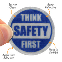 Safety Reflective Sticker: Think Safety First