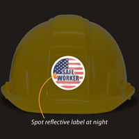 Safe worker certification sticker
