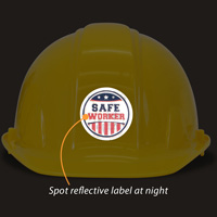 Reflective decal for safety awareness