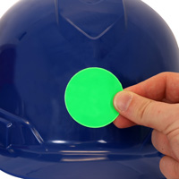 Green Helmet Decal for Visibility