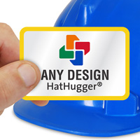 Custom Rectangle Hard Hat Label