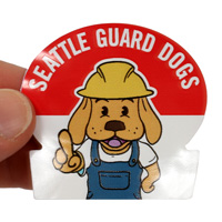 Personalized Hard Hat Rectangle Sticker