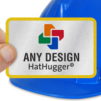 Customized Rectangle Hard Hat Decals