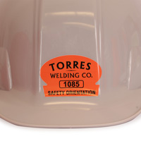 Personalized Triangle Hardhat Decal