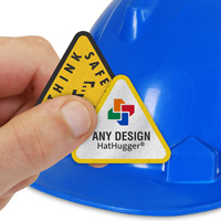 Custom Triangle Hard Hat Sticker