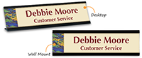 Paint picture designer name plate