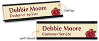 Small Flower 1 Designer Picture Nameplate