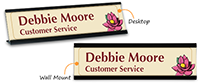 Small Flower 2 Picture Designer Nameplate