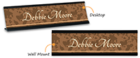 Custom camouflage picture nameplate