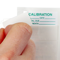 5/8" x 1½" Self-Laminating Calibration Label