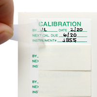 CALIBRATION INSTRUMENT Labels