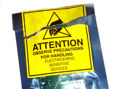 Electrostatic discharge Labels