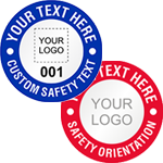 Crescent & Rocker Hard Hat Stickers