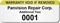 Customizable Warranty Void Asset Tag with Numbering