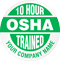 10 Hour OSHA Trained Company Name Custom Hard Hat Decal